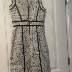 Calvin Klein Monochrome Textured Midi Dress